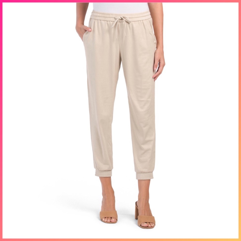 Maison D’Amelie of Paris Faux Suede Jogger Pants Size XS ($98)